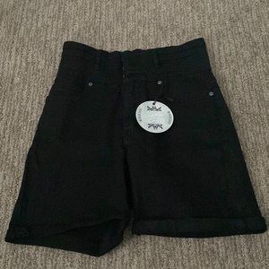 Silver Crush Black Shorts